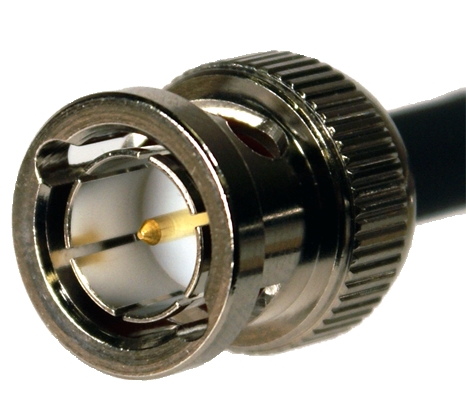 a 75-Ohm BNC connector, popular in many industries, including machine vision